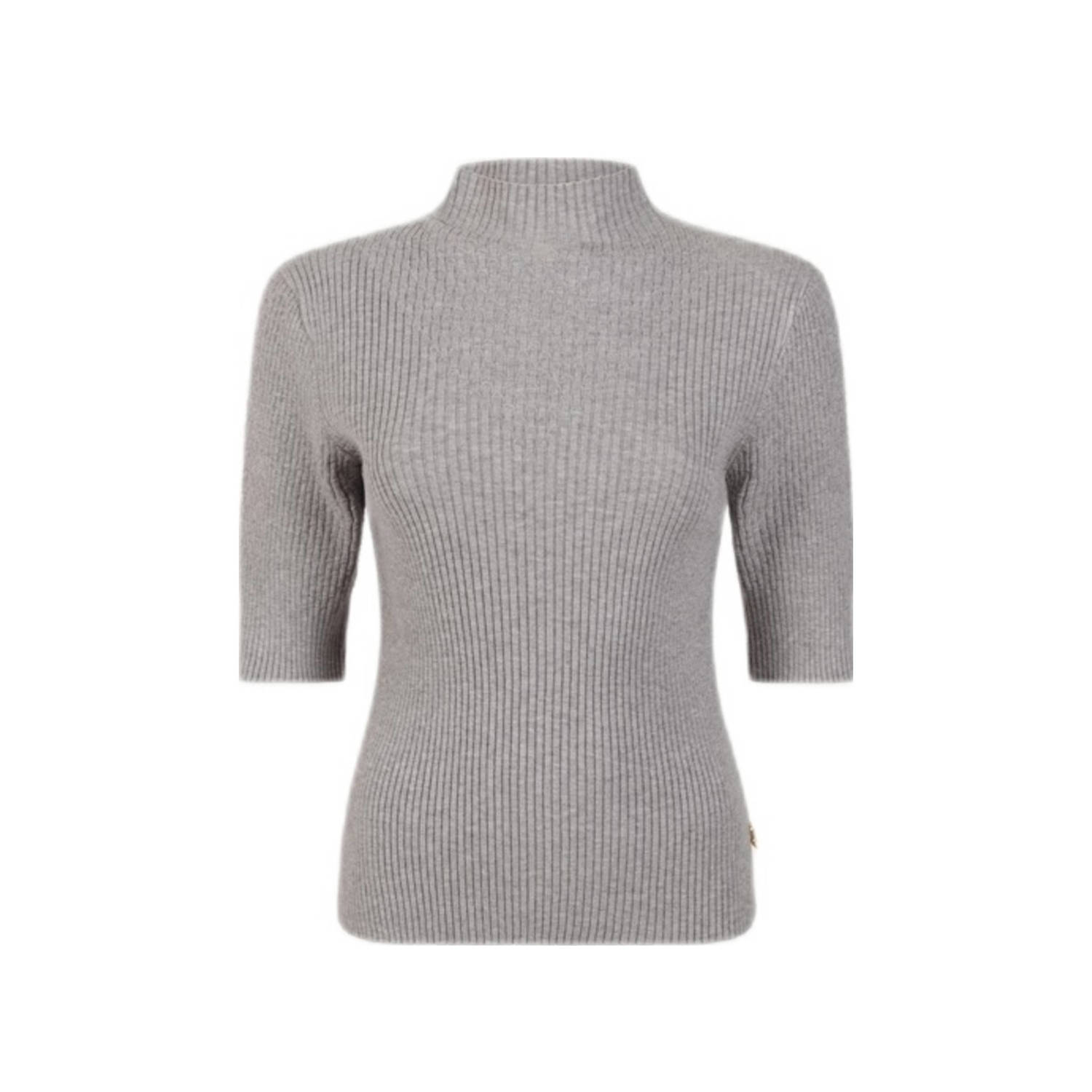 JANSEN AMSTERDAM Dames Tops & T-shirts Fn154 Top Bodil Antraciet