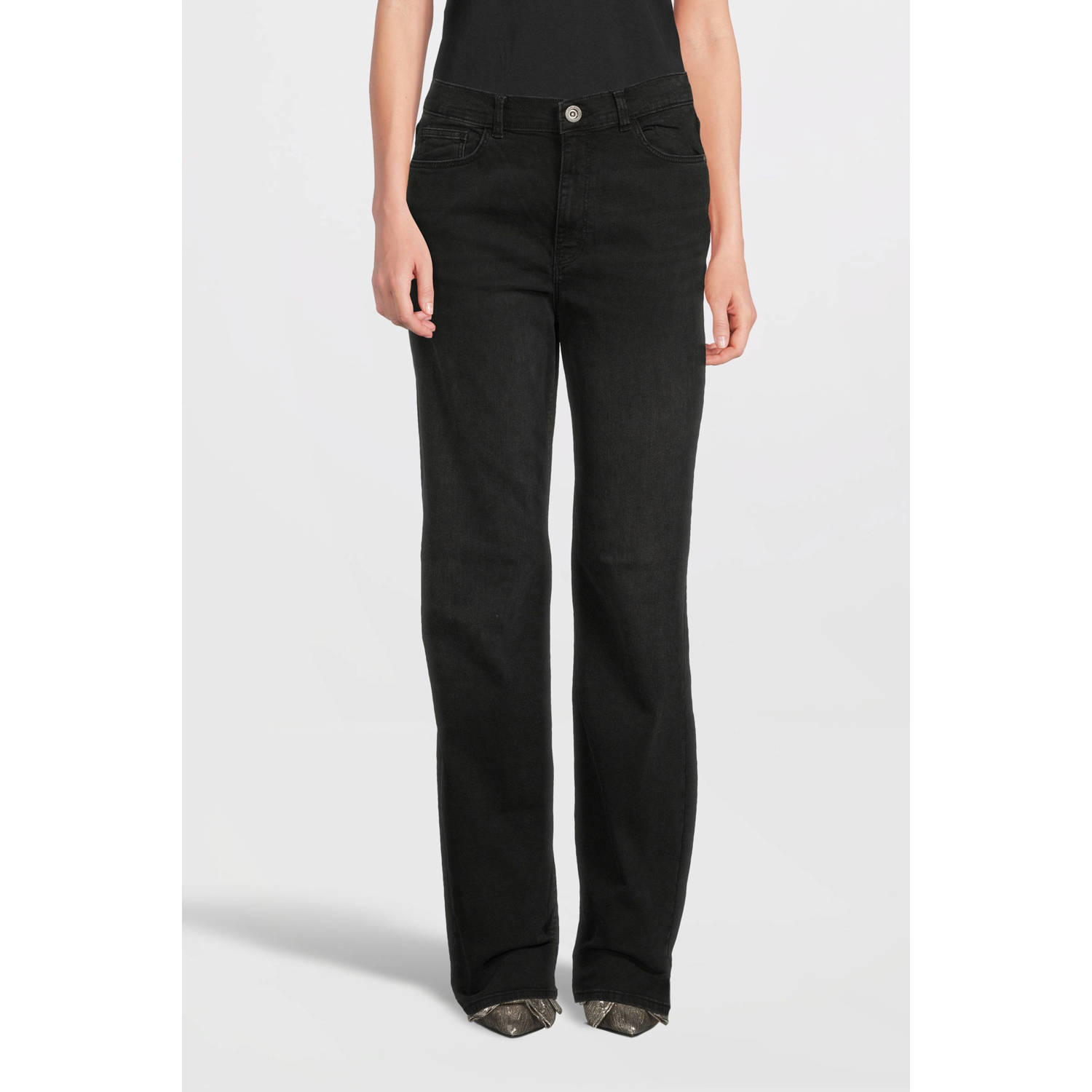 Cars wide leg jeans zwart