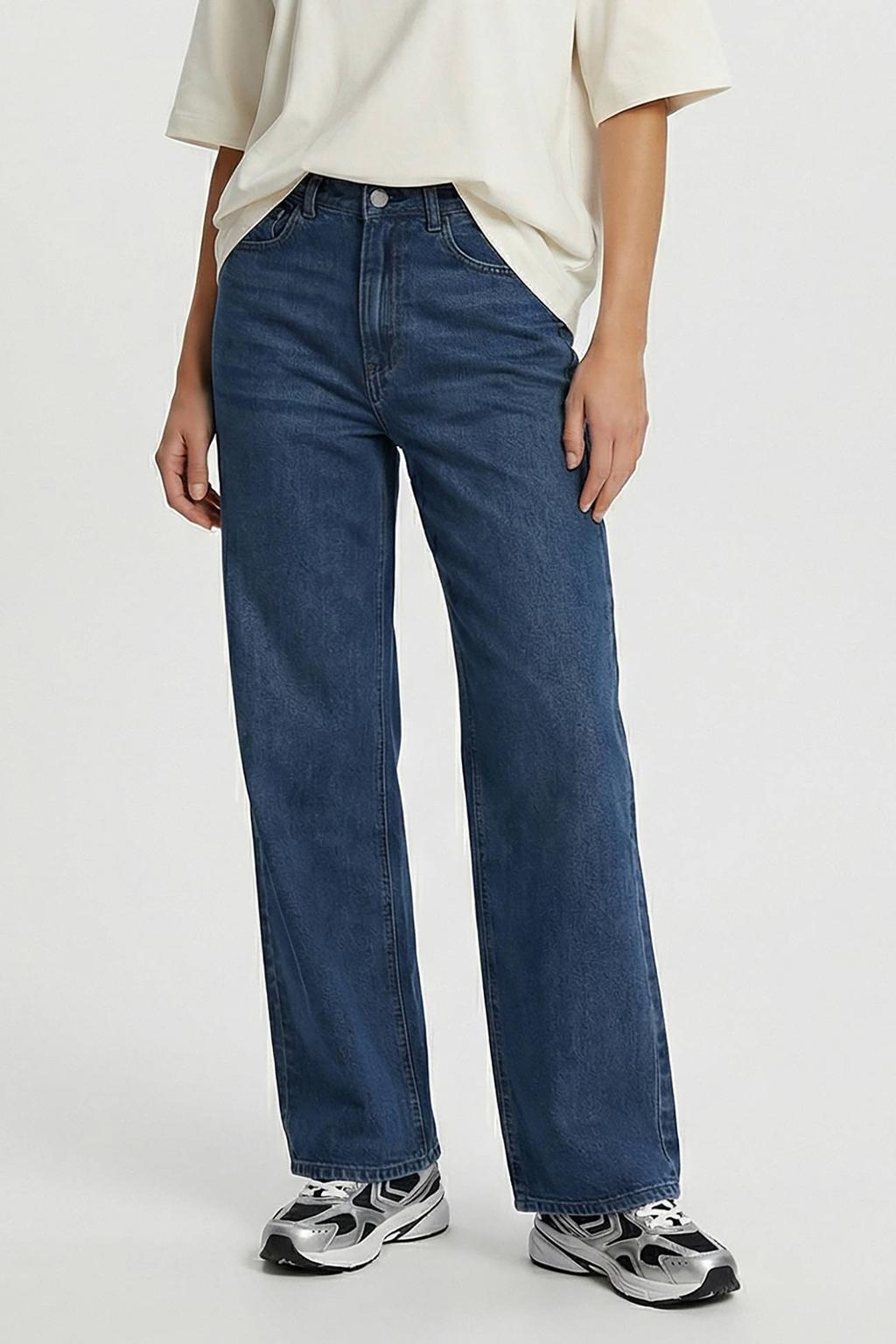 Cars wide leg jeans medium blue denim