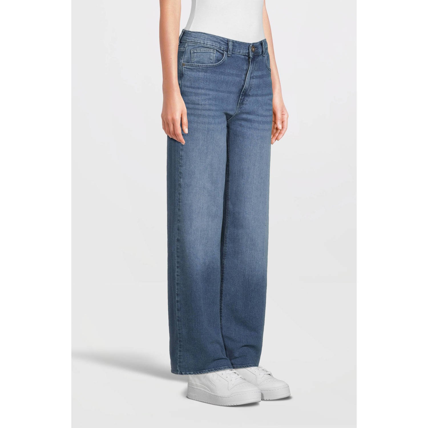 Cars wide leg jeans medium blue denim