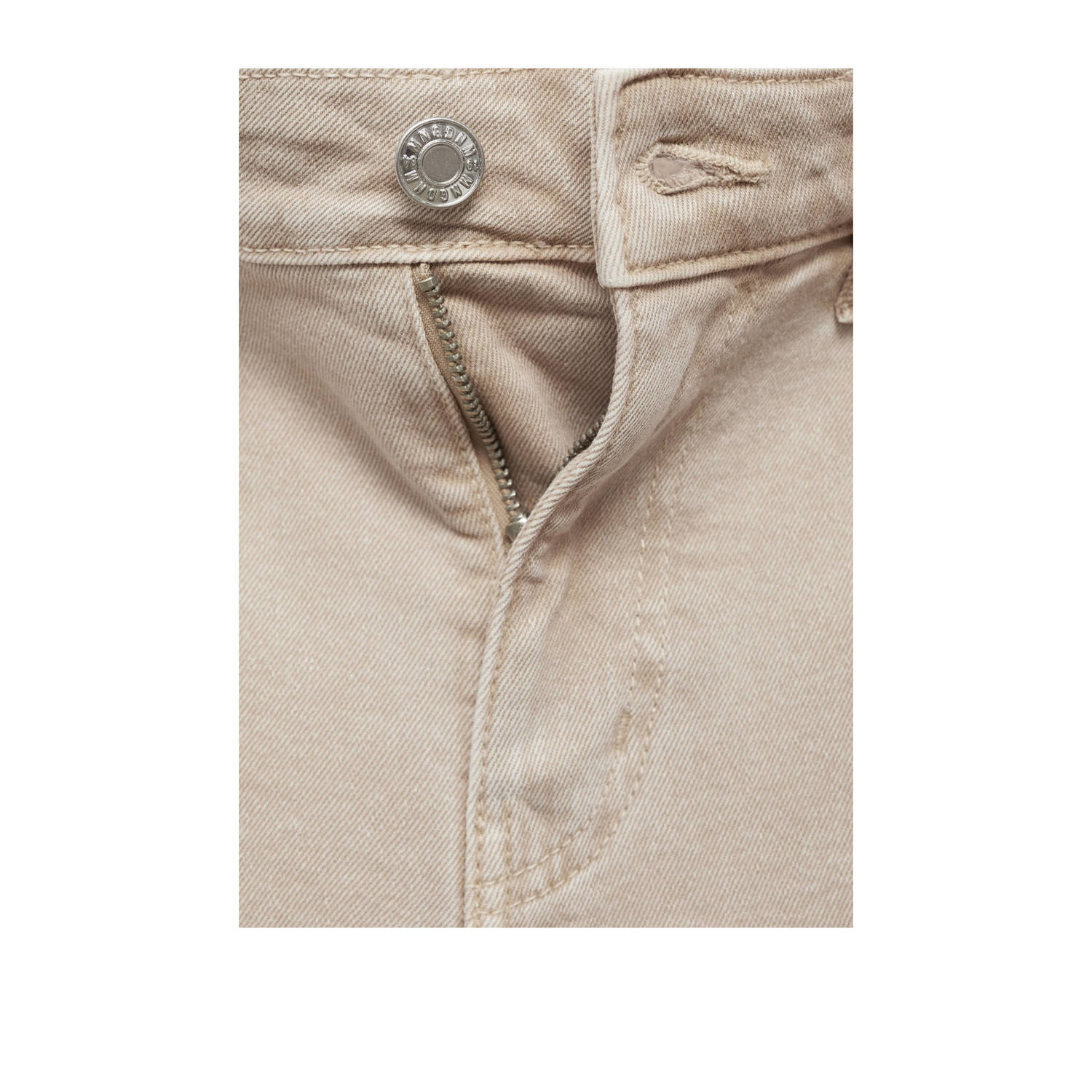 Mango cropped jeans beige