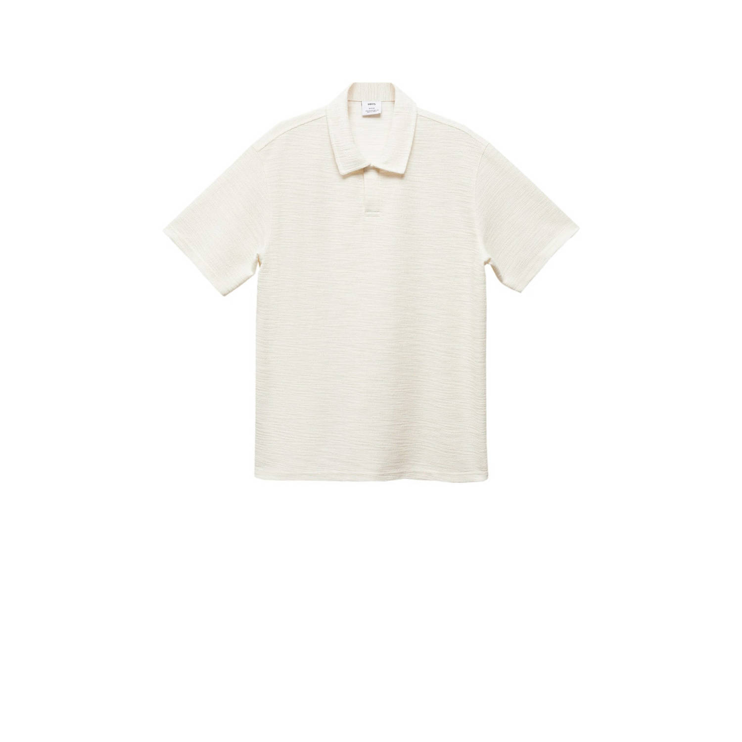 Mango Man gemêleerde regular fit polo ecru