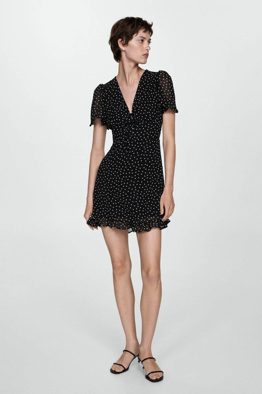 Elise Store Glitter Jurkje Zwart ELISE Jurk