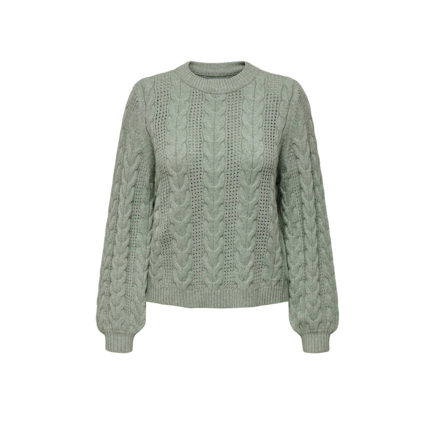 Only Trui met ronde hals ONLRUBINA LS CABLE O-NECK KNT NOOS