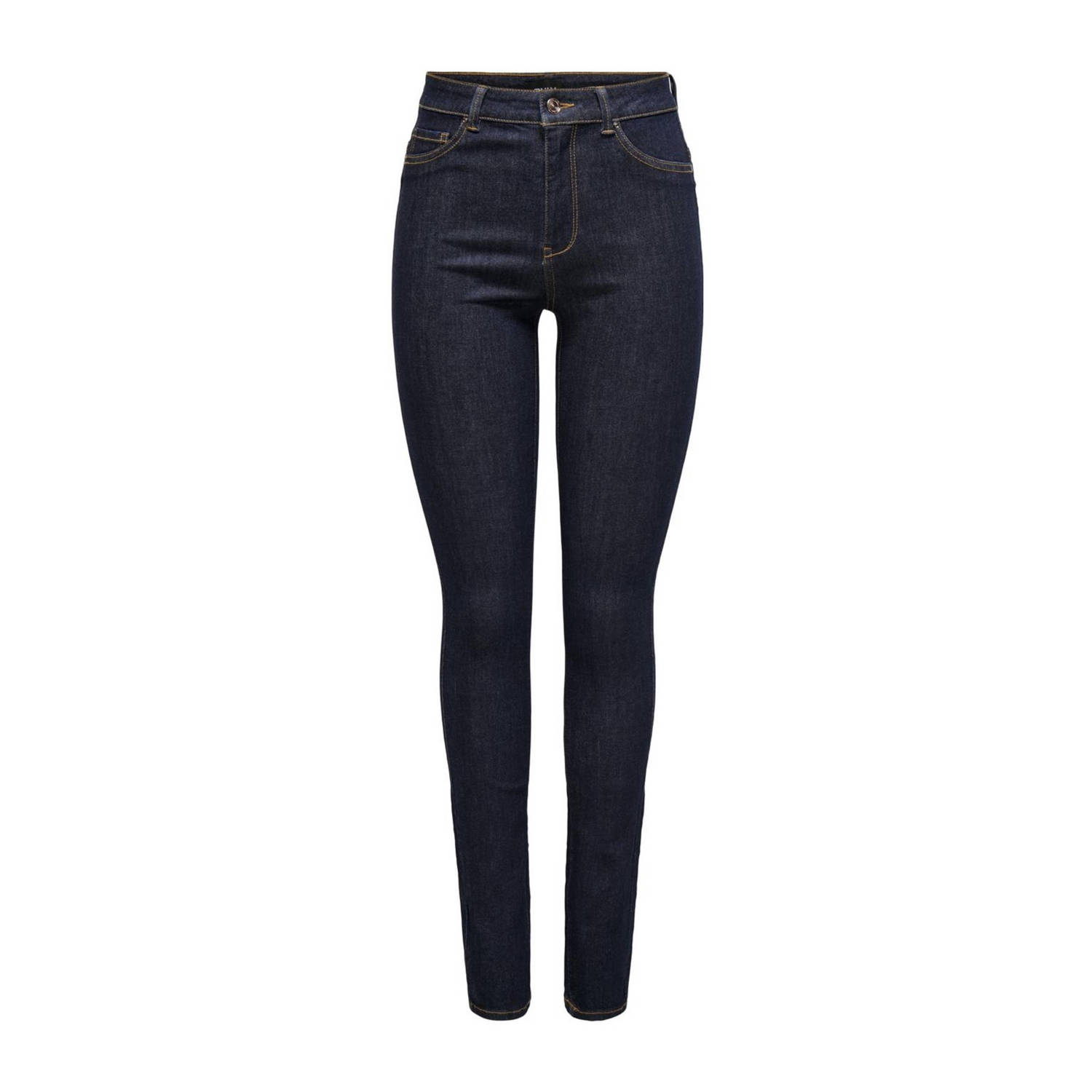 ONLY high waist skinny jeans ONLROSE dark blue denim