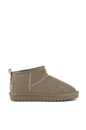 suède enkelboots taupe