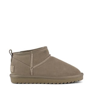 suède enkelboots taupe