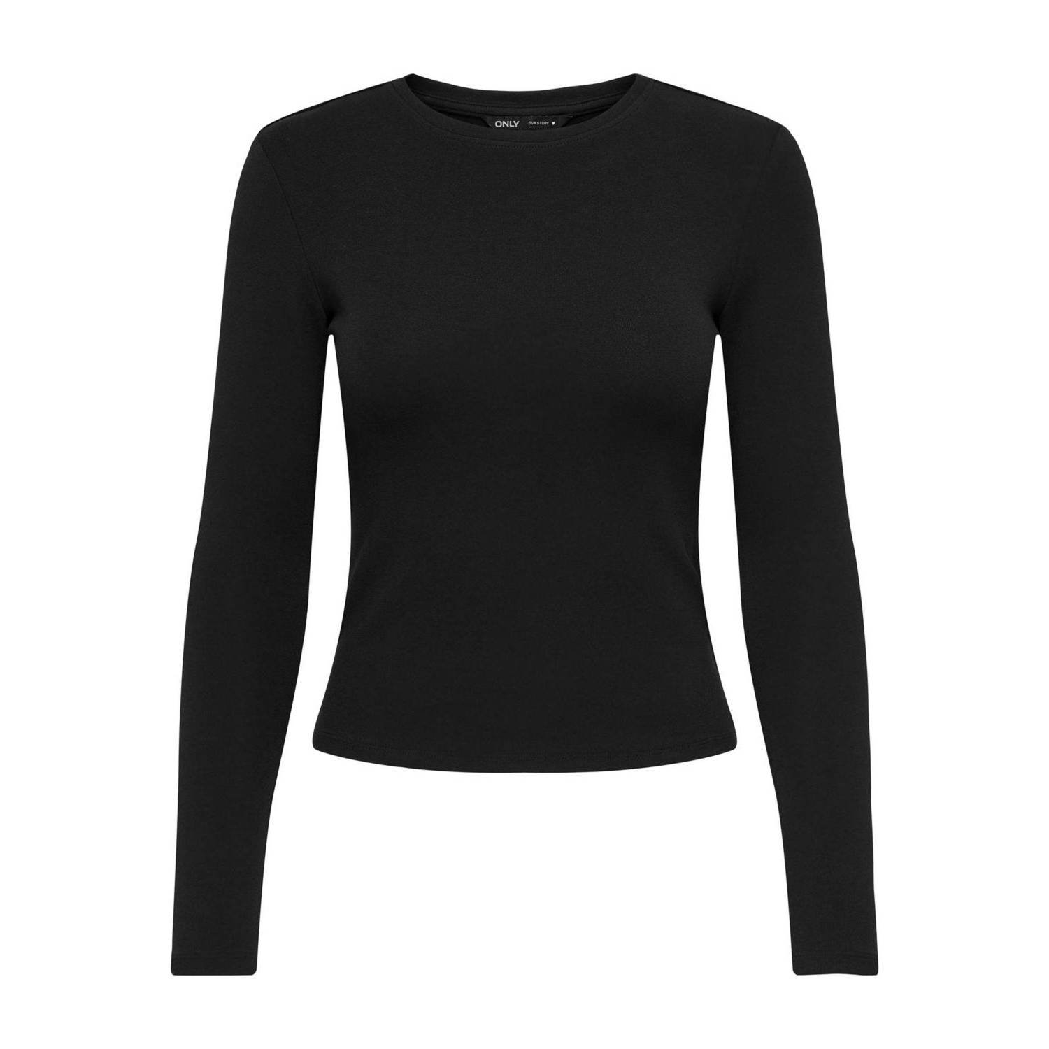 Only Shirt met lange mouwen ONLRILEY O-NECK L S TOP JRS
