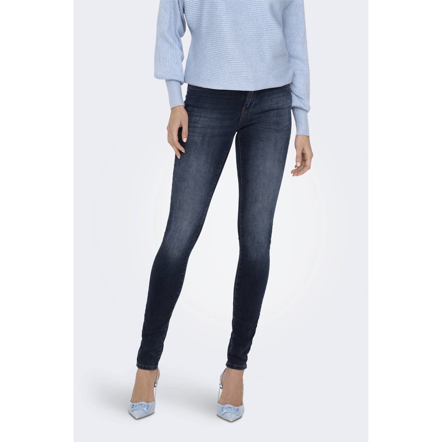 ONLY skinny jeans ONLBLUSH dark blue denim
