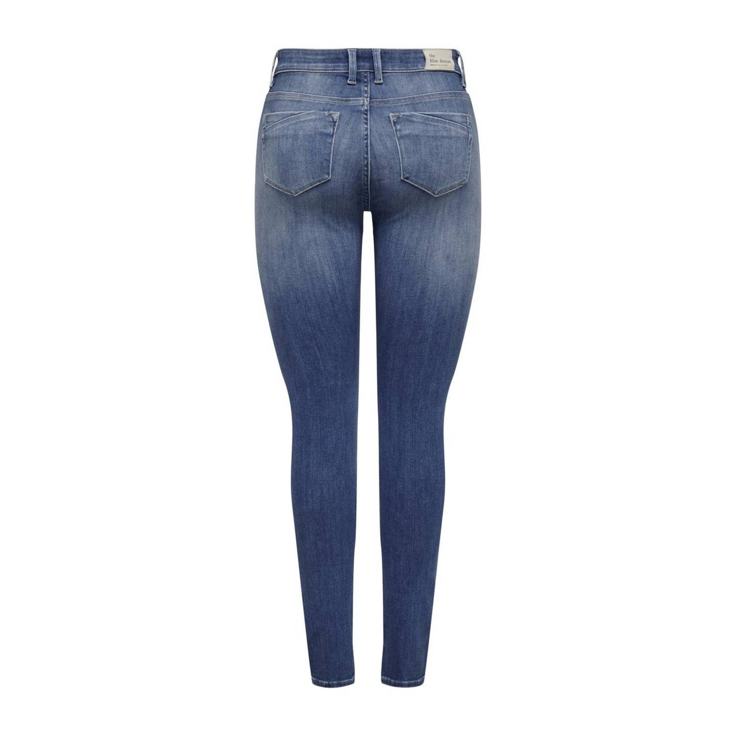 ONLY mid waist skinny jeans ONLBLUSH medium blue denim