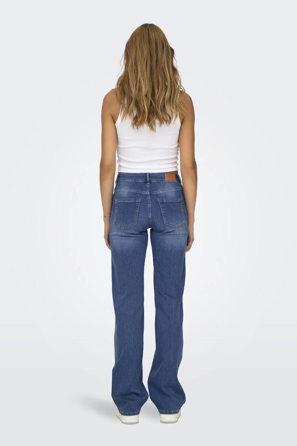ONLY straight leg jeans ONLBLUSH medium blue denim