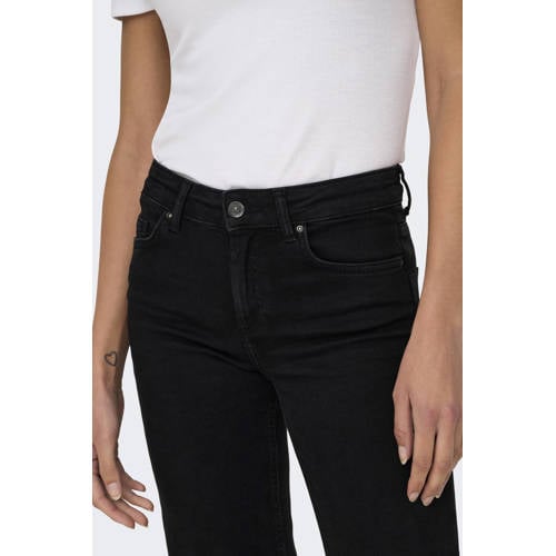 ONLY straight leg jeans ONLBLUSH black denim afbeelding