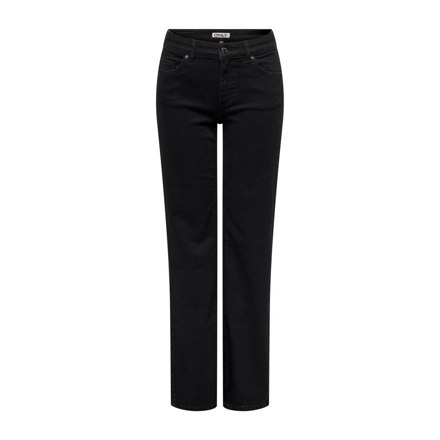 ONLY straight leg jeans ONLBLUSH black denim