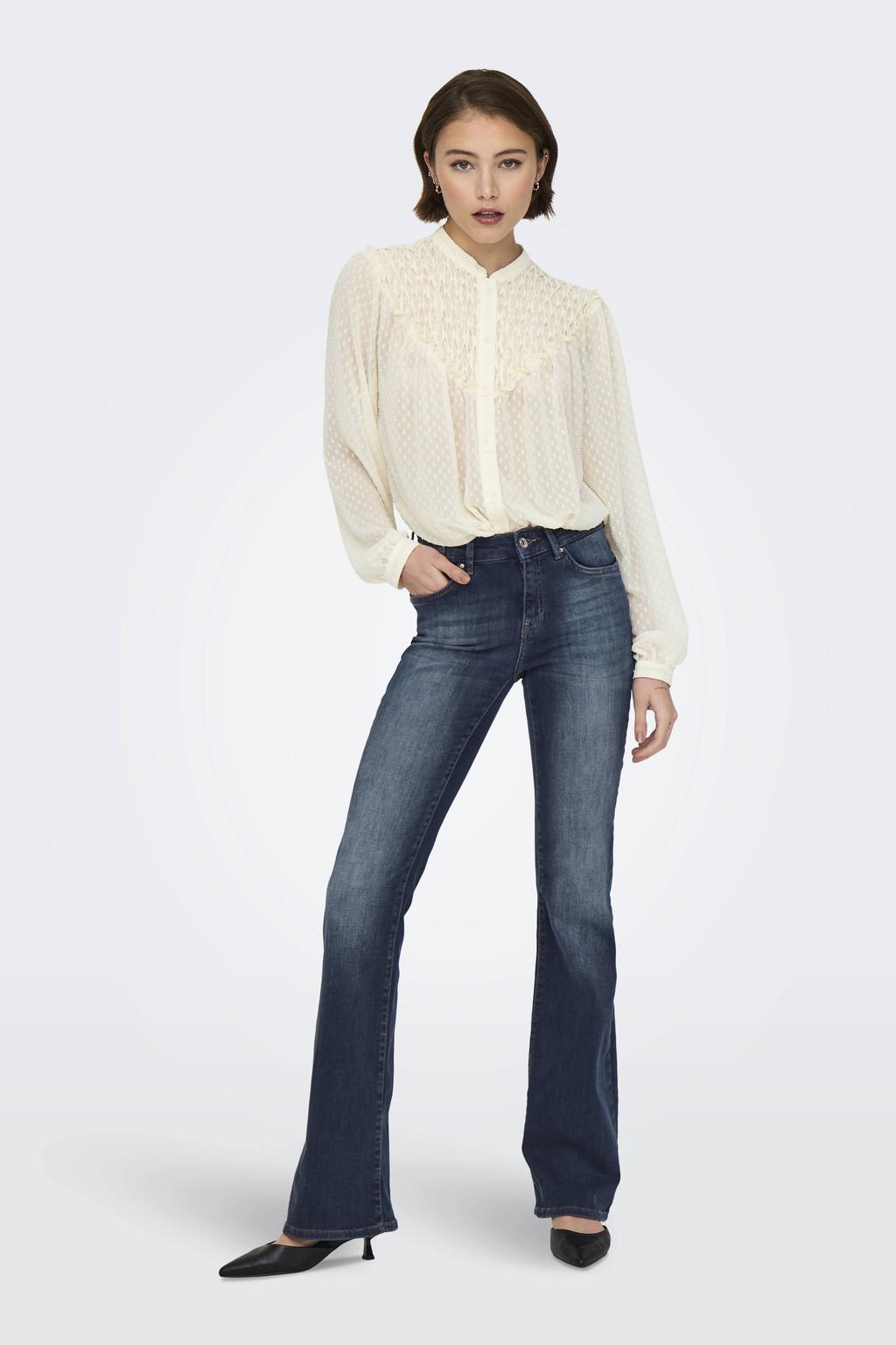ONLY flared jeans ONLBLUSH dark blue denim
