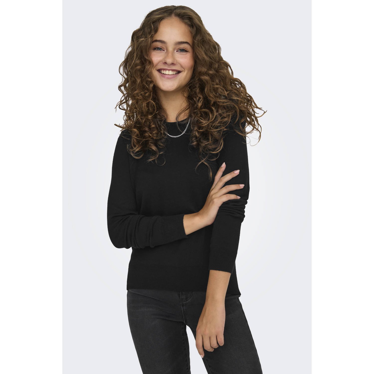 Only Gebreide trui ONLVENICE LIFE LS ONECK PULLOVER KNT NCA