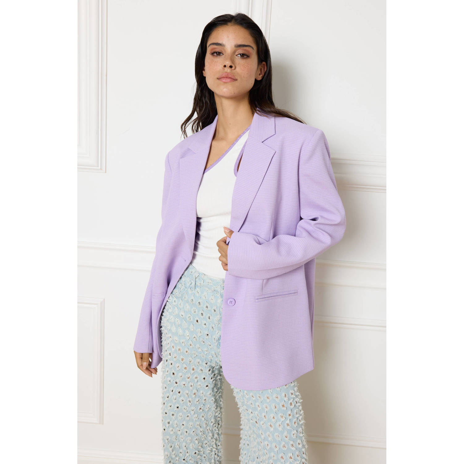 Refined Department x Vedder & Vedder oversized blazer Bodi lila