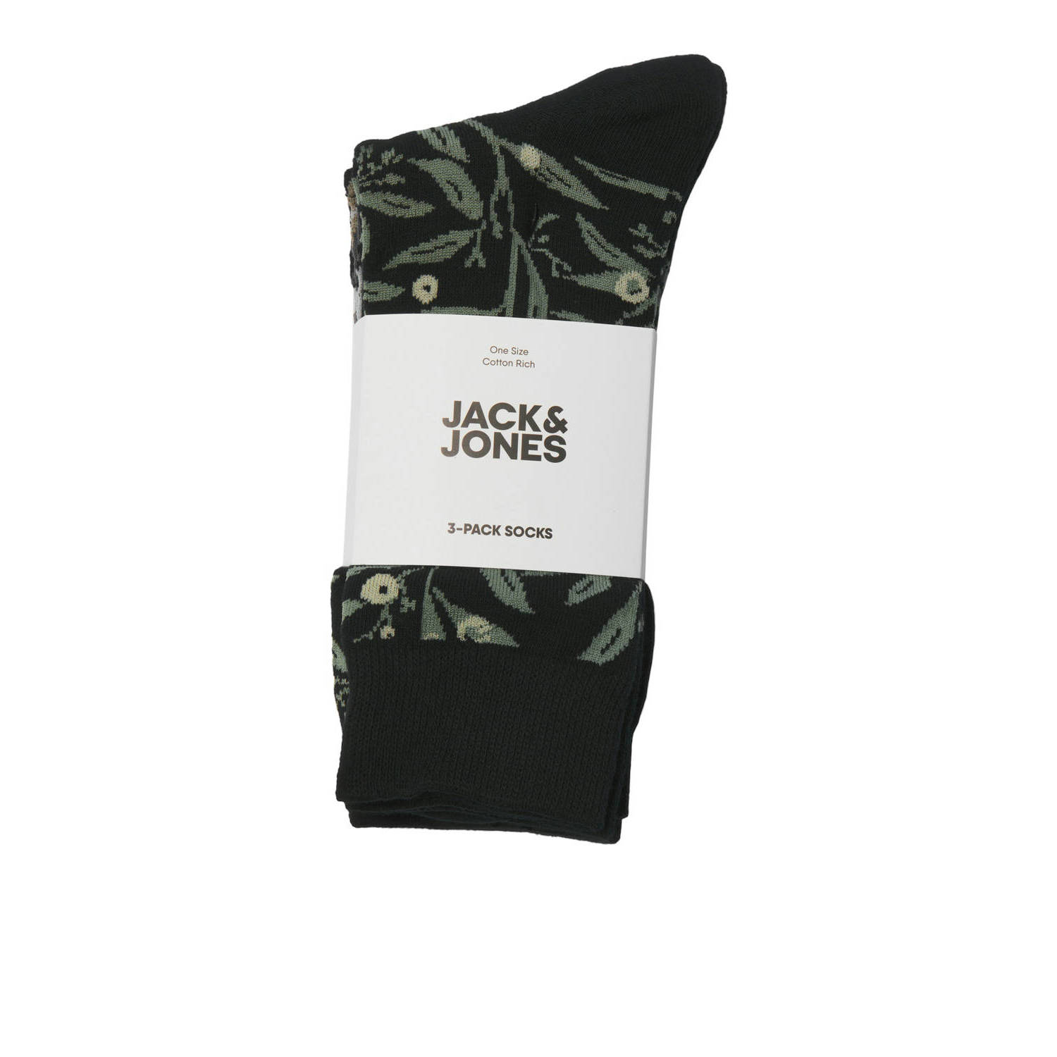 JACK & JONES sokken JACJONAH set van 3 zwart multi