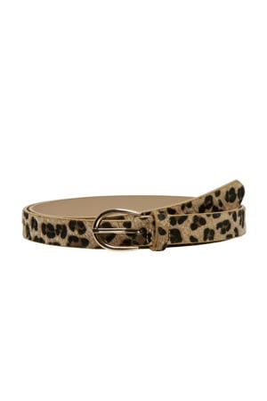 riem CARROMY met panterprint bruin