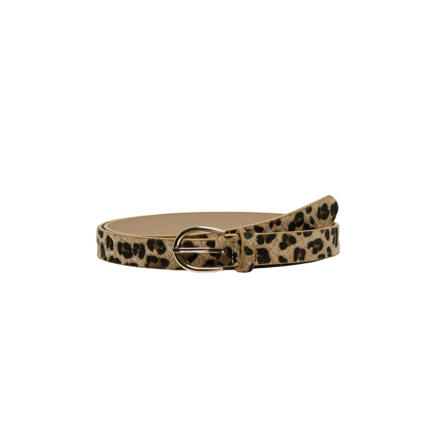 ONLY CARMAKOMA riem CARROMY met panterprint bruin