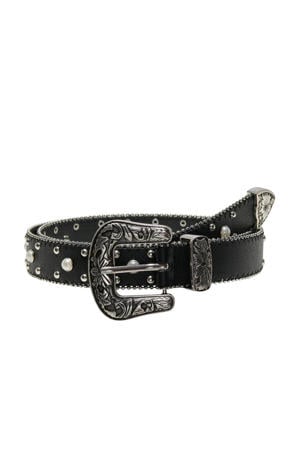 riem CAREDEN zwart/zilver
