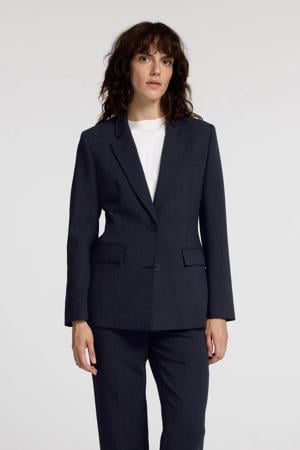 rechtvallende blazer donkerblauw