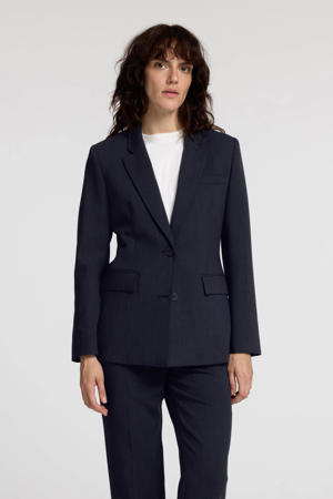 rechtvallende blazer donkerblauw