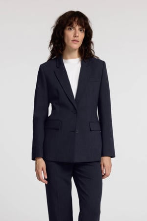rechtvallende blazer donkerblauw