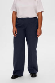 thumbnail: Selected wide leg broek donkerblauw
