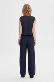 thumbnail: Selected wide leg broek donkerblauw