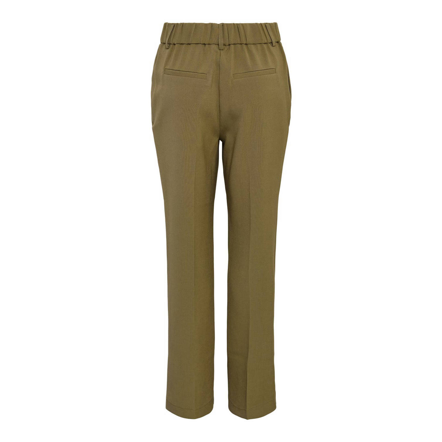Y.A.S high waist straight fit broek groen YASLIKKA