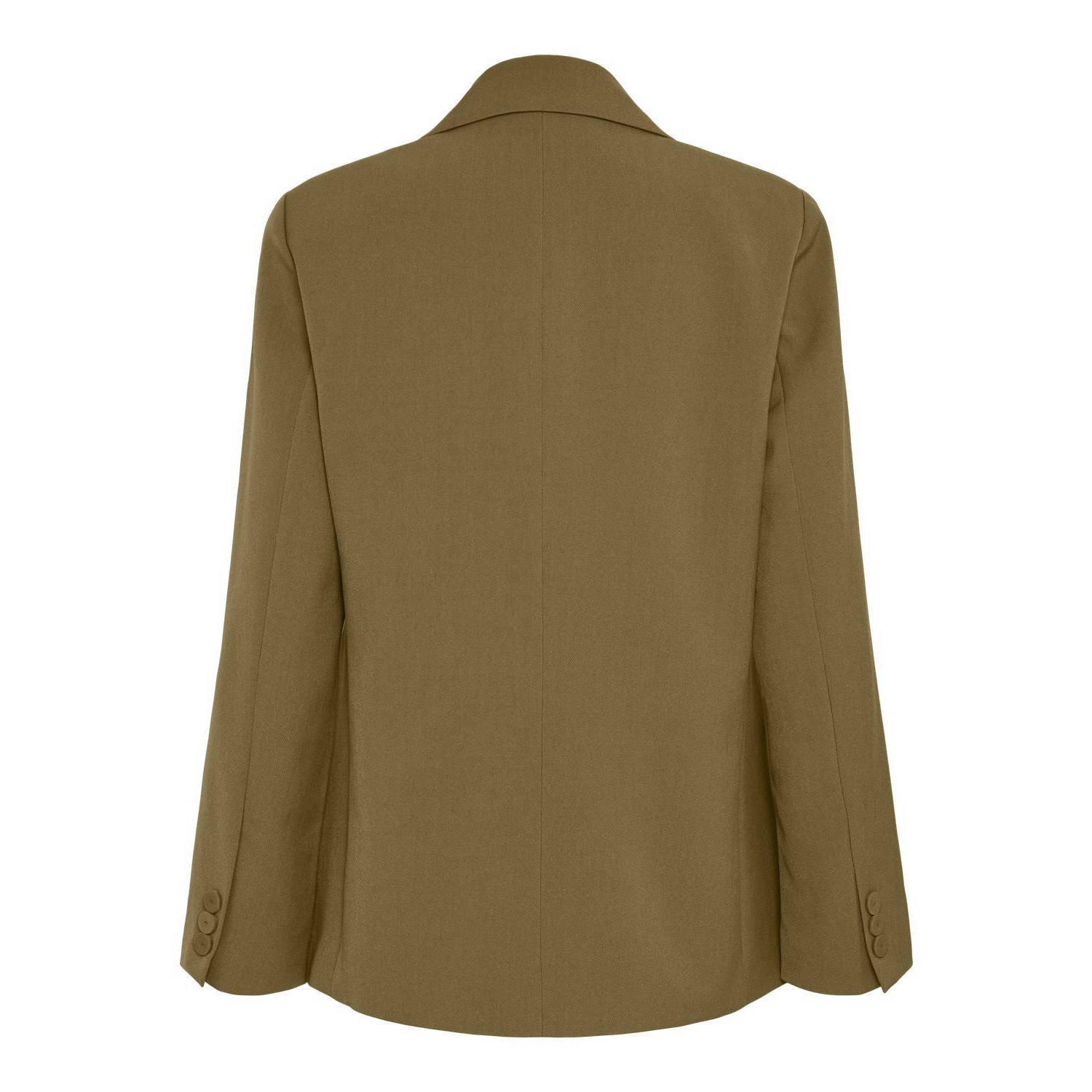 Y.A.S rechtvallende blazer donkergroen