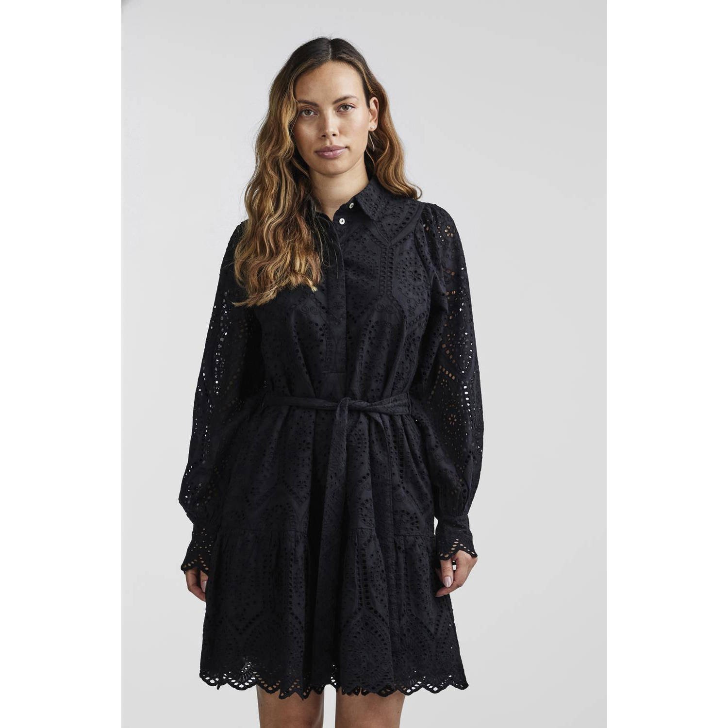 Y.A.S. Dames Jurken Yasholi Ls Belt Dress Zwart