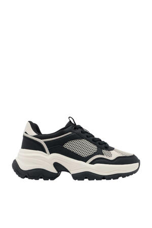   chunky sneakers zwart/wit