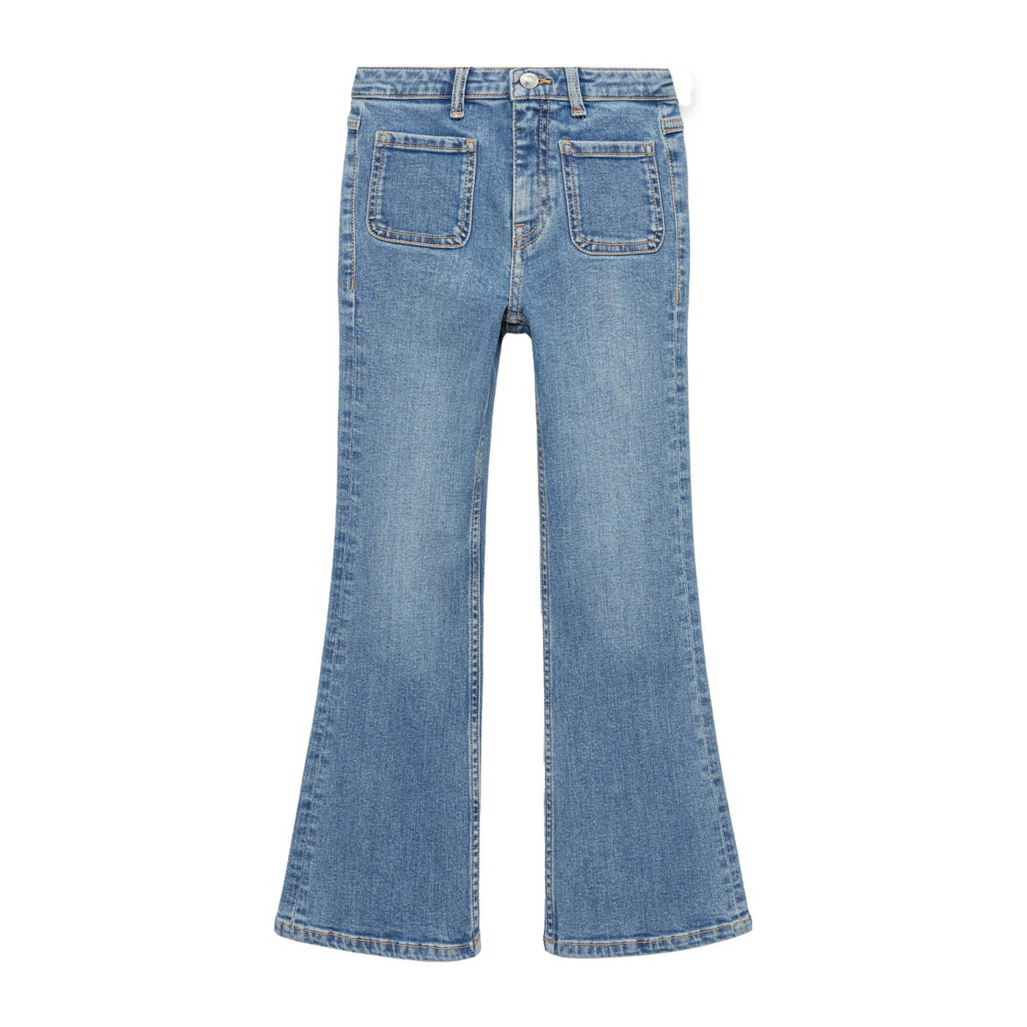 Mango Kids flared jeans changeant blauw