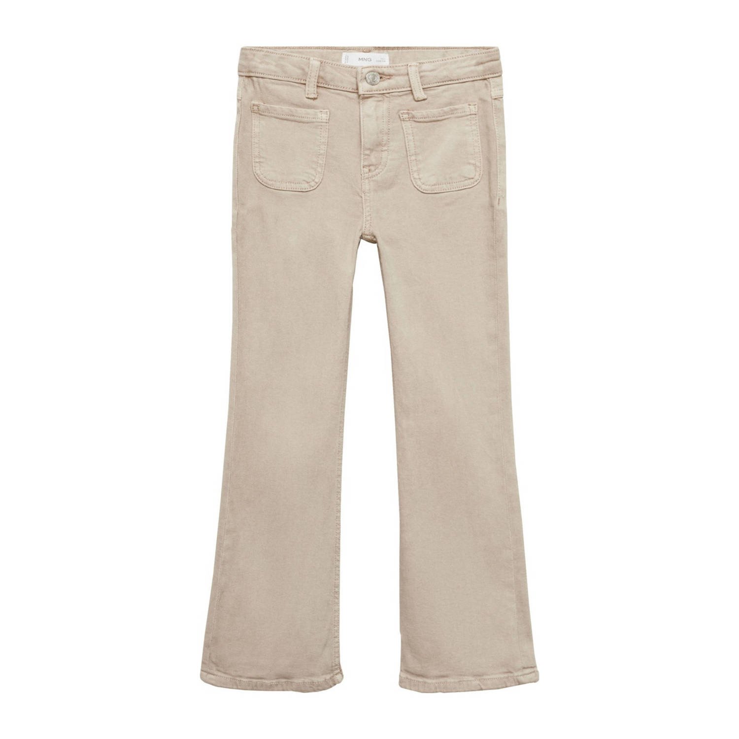 Mango Kids flared jeans lichtbruin