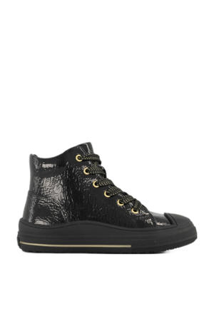 lak sneakers zwart