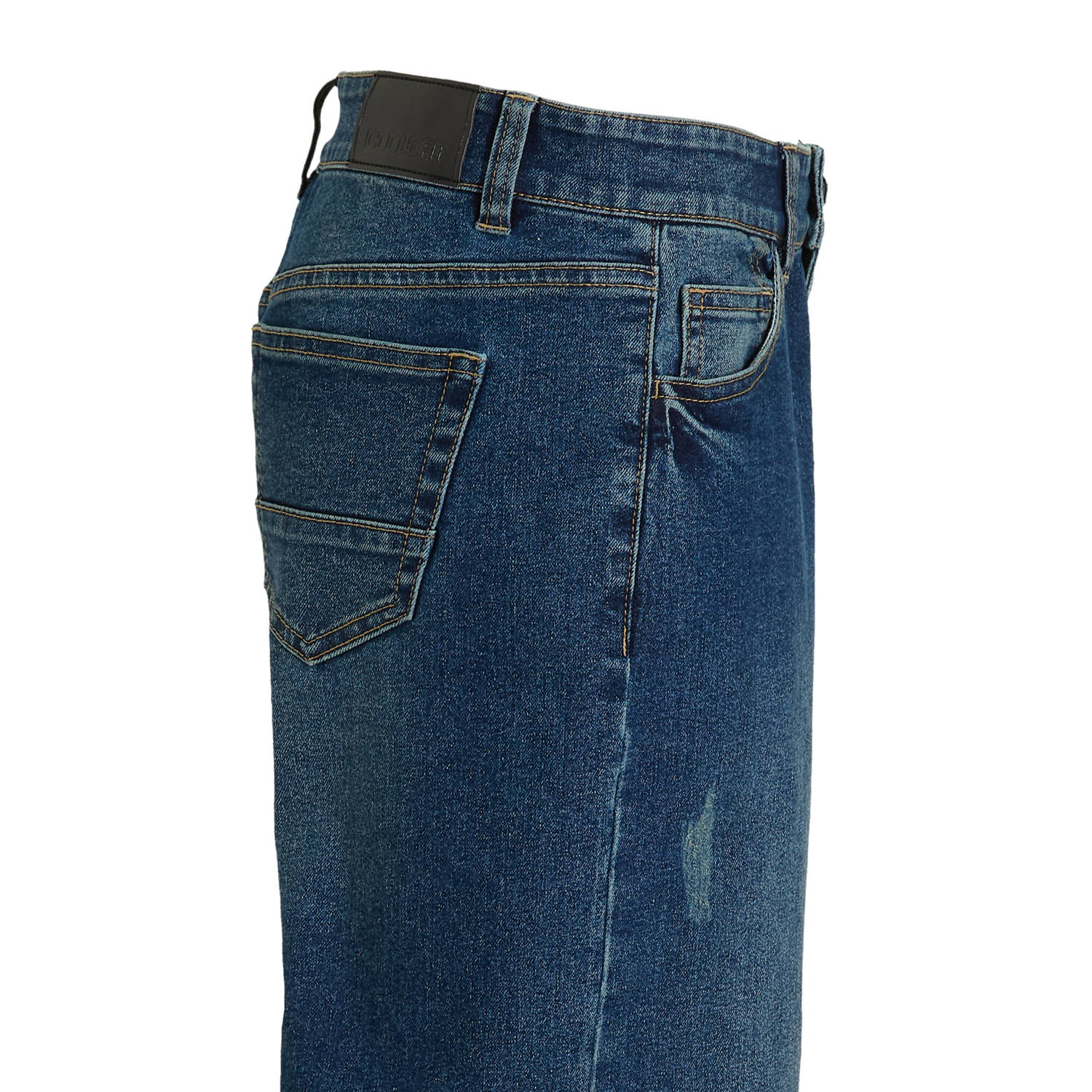 Coolcat Wide Leg Jeans Dominic Donker Blauw
