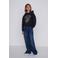 Coolcat Wide Leg Jeans Dominic Donker Blauw