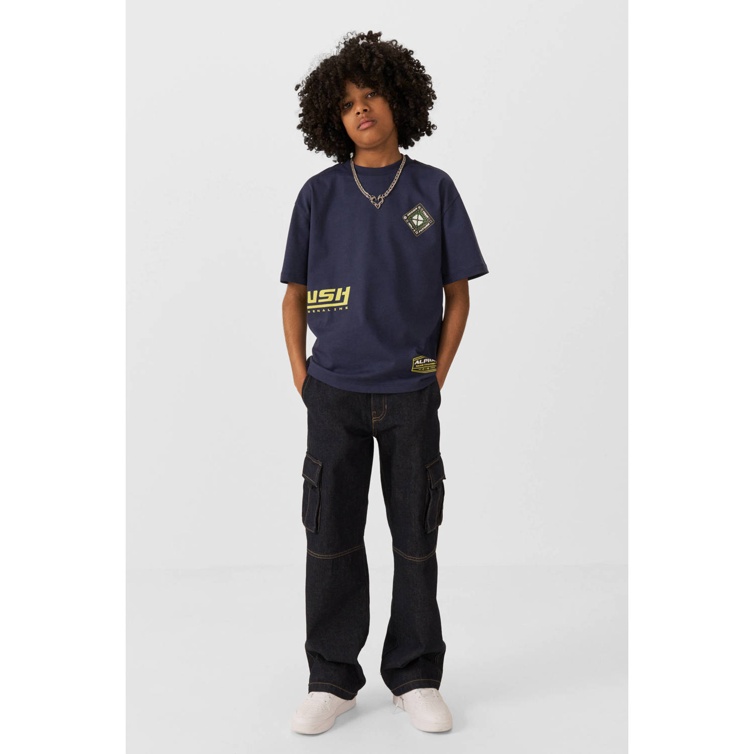Coolcat Cargobroek Damian Donker Blauw
