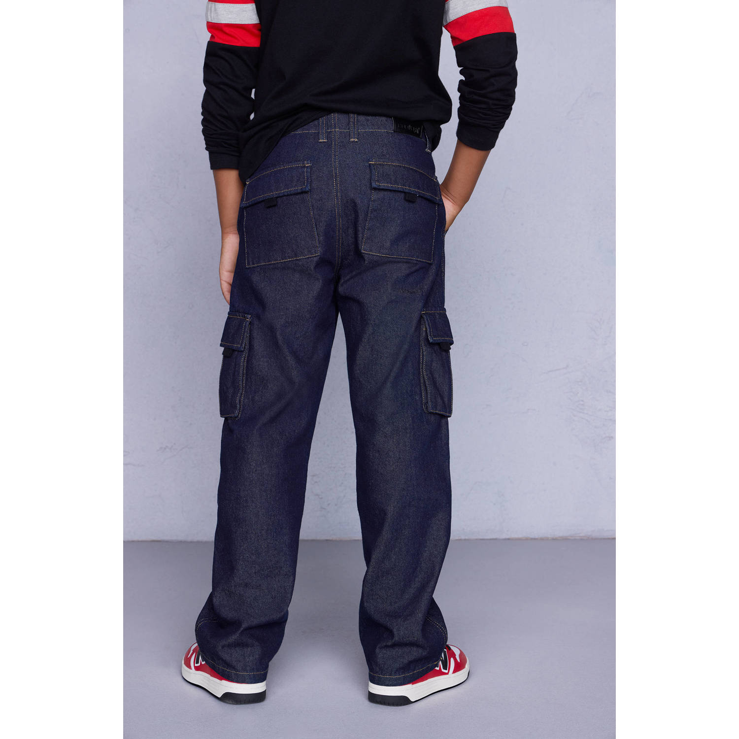 Coolcat Cargobroek Damian Donker Blauw