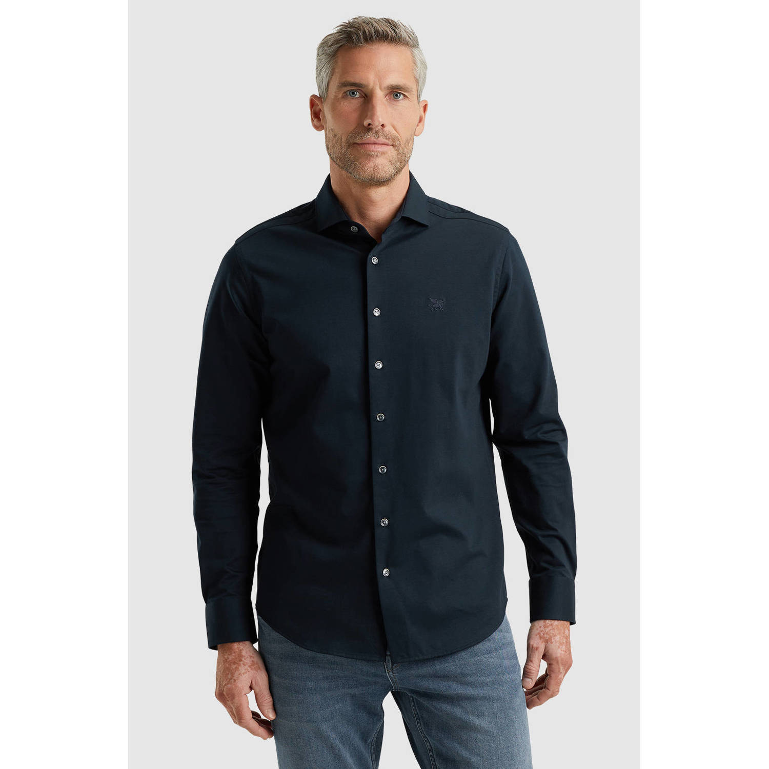 Vanguard Veelzijdig Jersey Lange Mouw Shirt Blue Heren