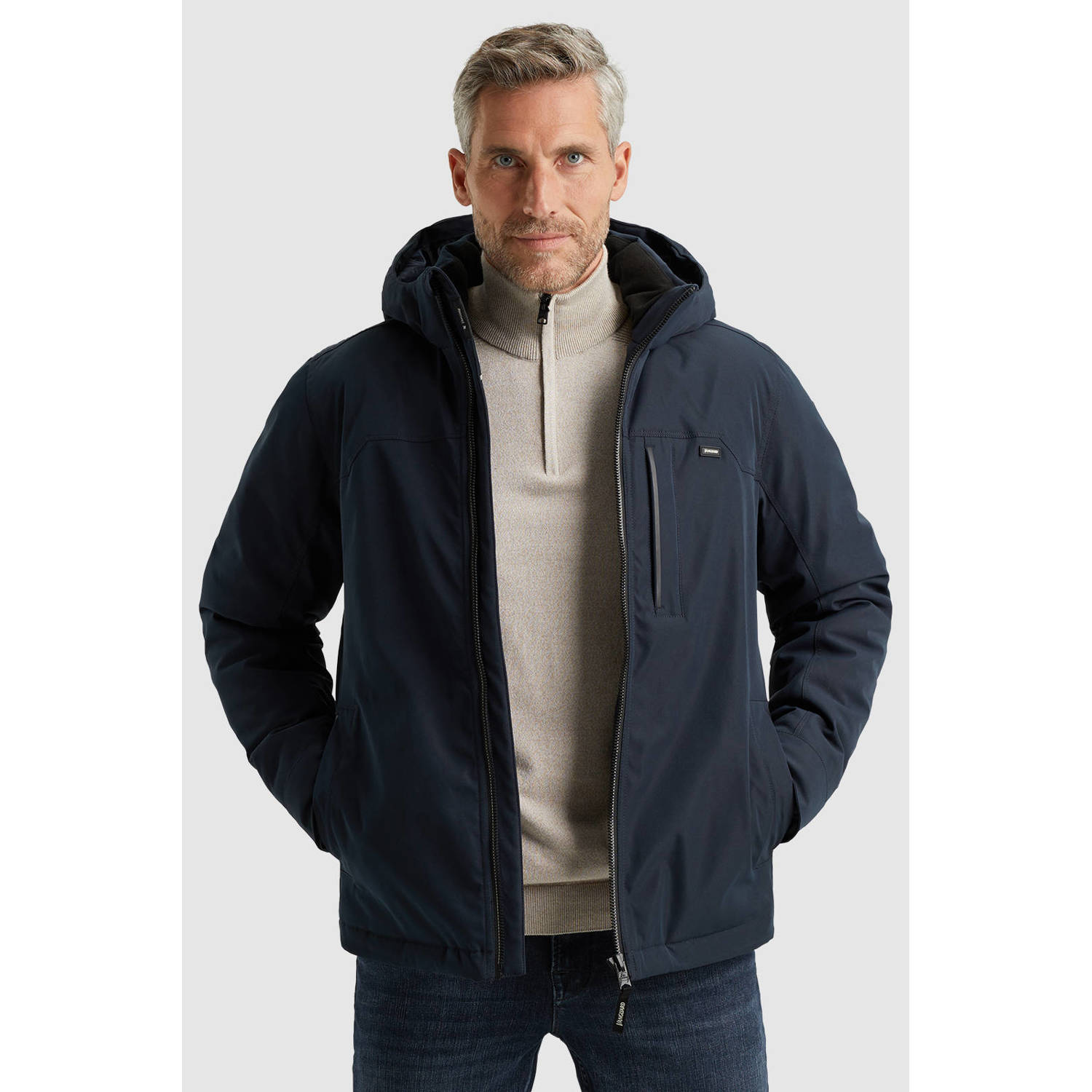 Vanguard softshell winterjas TRACKCHASE donkerblauw