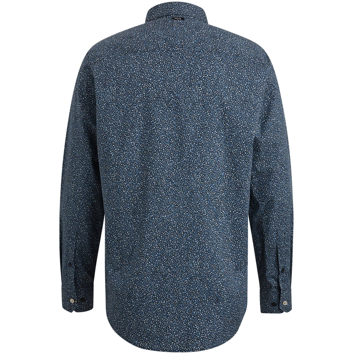 Vanguard overhemd met all over print donkerblauw