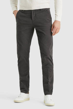 slim fit chino V12 donkergrijs