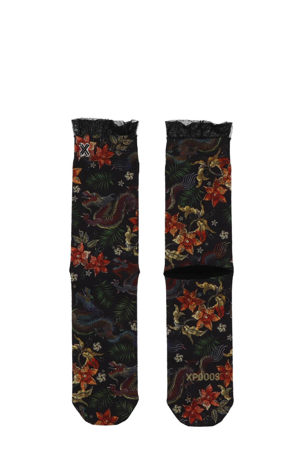 Transparante sokken Bloemen 35-40 - Just Happy Stuff