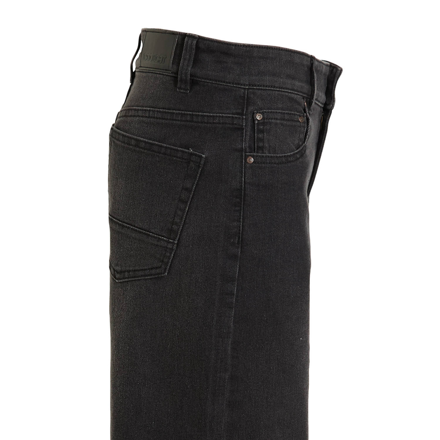 Coolcat Wide Leg Jeans Dominique Donker Grijs