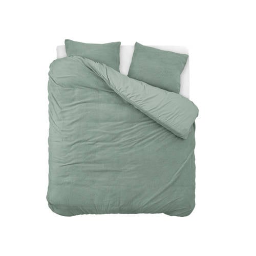 Sleeptime teddy dekbedovertrek lits-jumeaux (240x220 cm) - Donkergroen