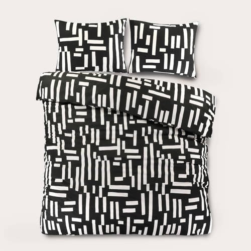 NOUS Living katoenen dekbedovertrek 2-persoons (200x220 cm) - Zwart