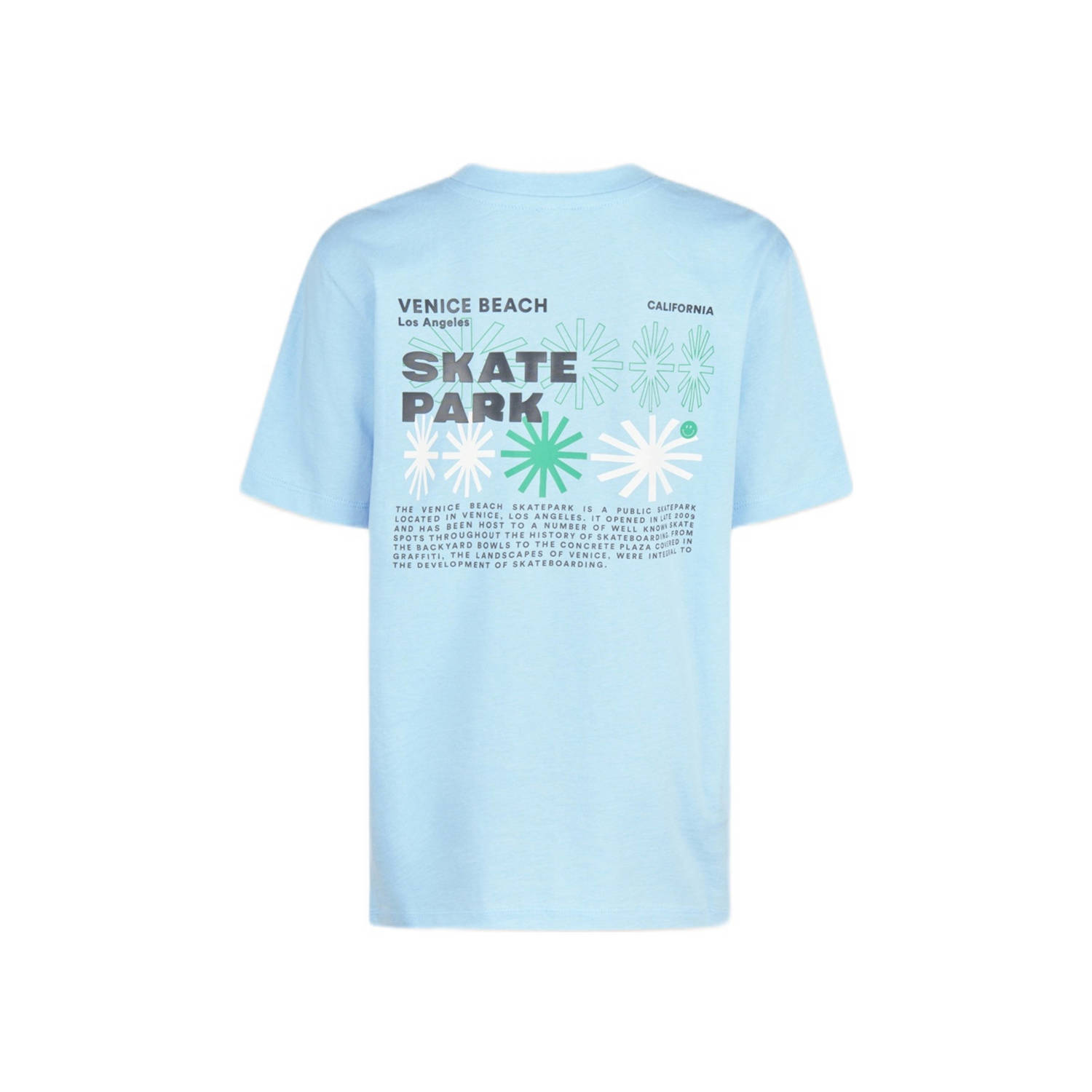 Shoeby T-shirt met backprint lichtblauw