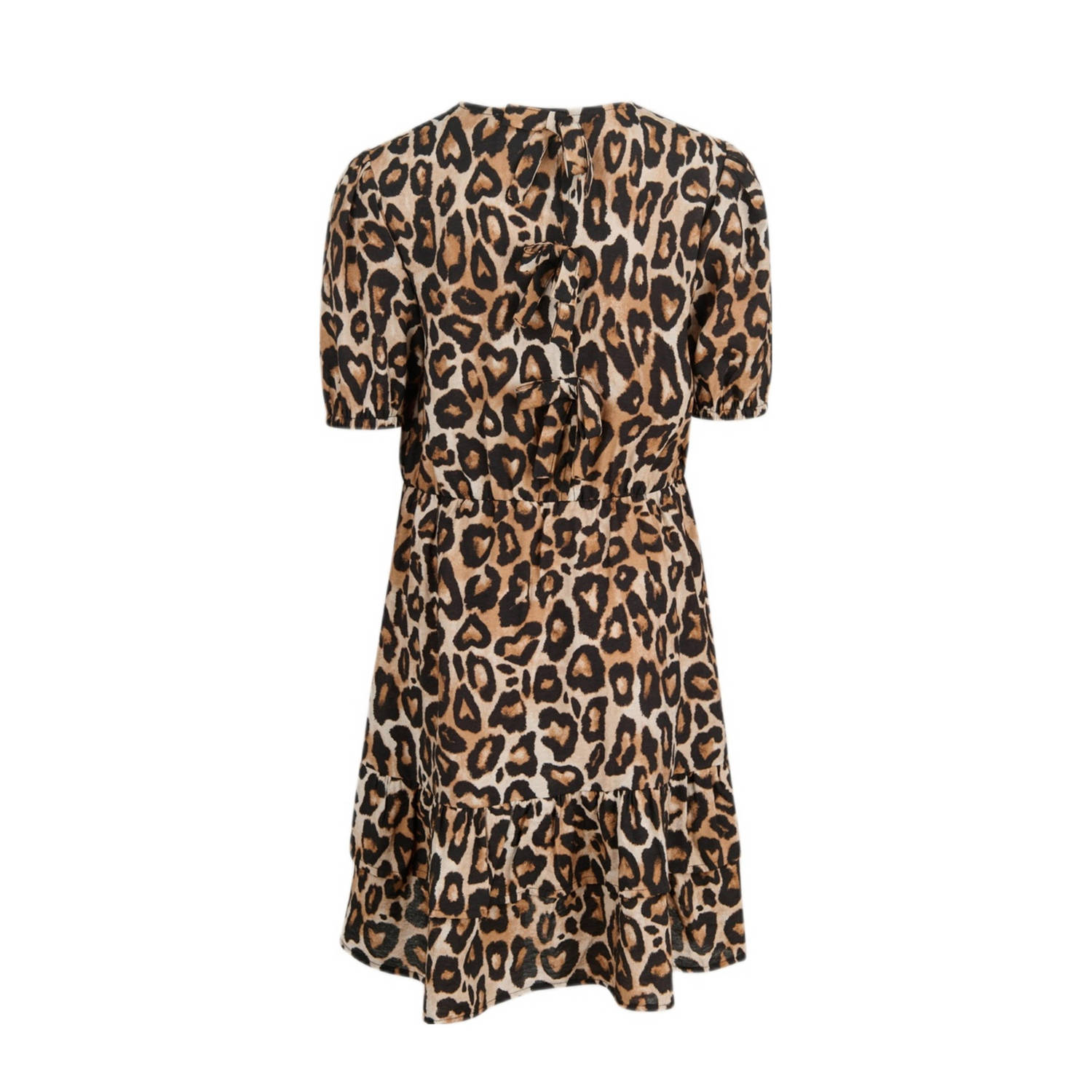 Shoeby jurk met panterprint bruin zwart